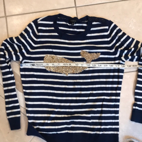 Soft, metallic thread whale, nautical sweater M - Picture 7 of 7